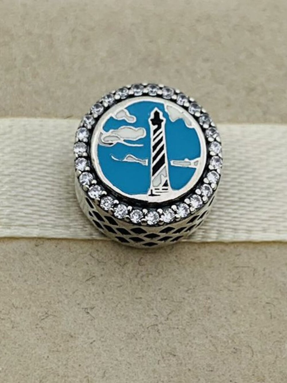 ✨🔥Pandora North Carolina Exclusive State Lighthouse Travel Charm S925 Sterling